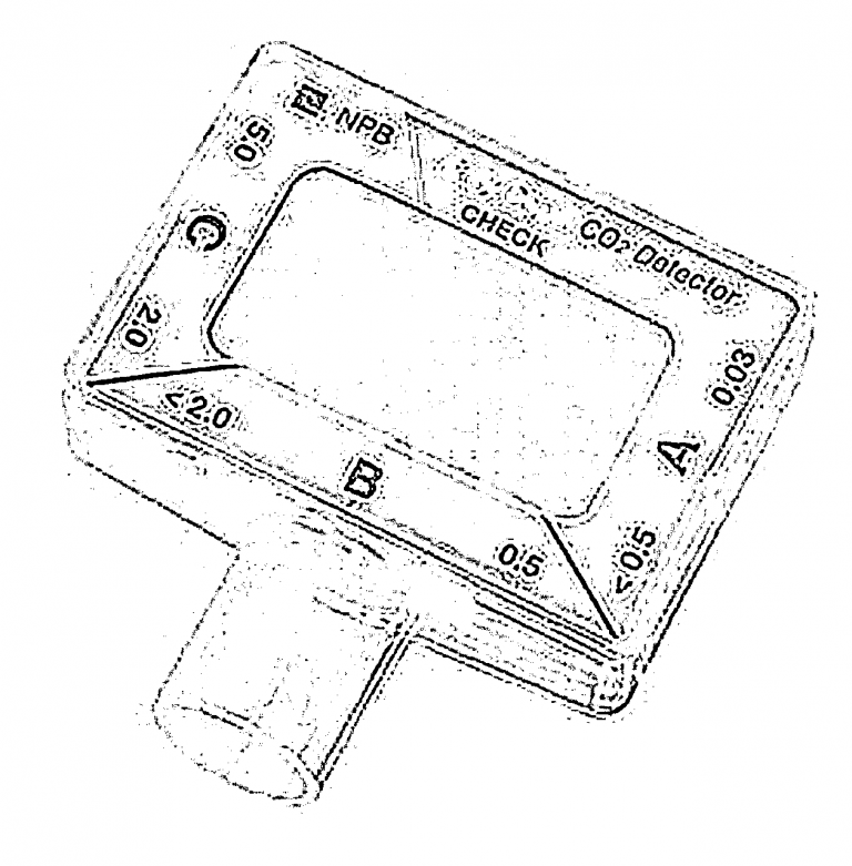 Colorimetric end tidal CO2 detector I+solutions